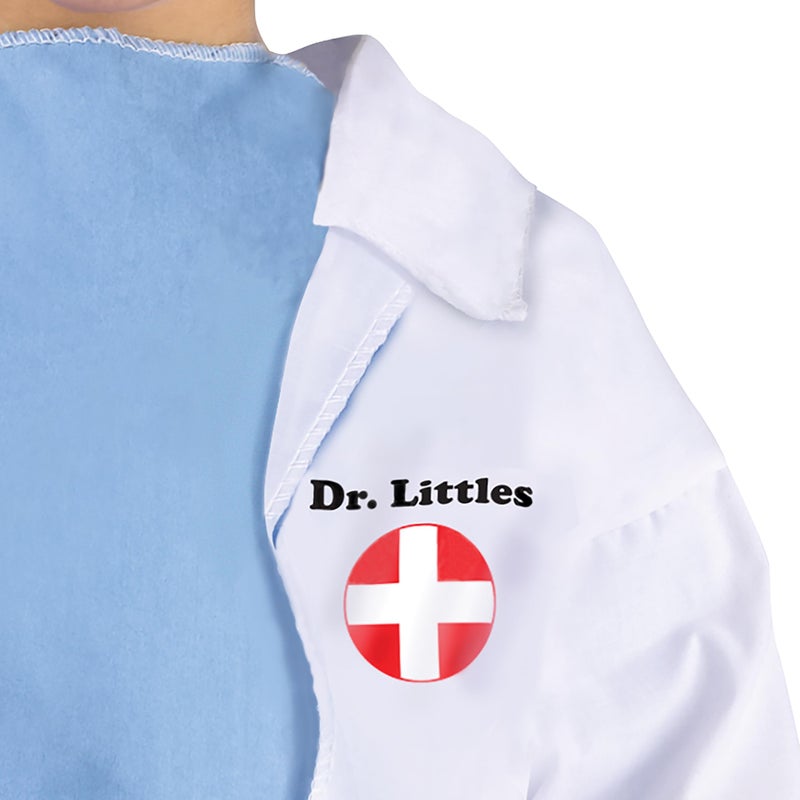 Fun World Unisex Child Costumes Baby's Doctor Toddler, White, Blue, 3T/4T US - Image 2